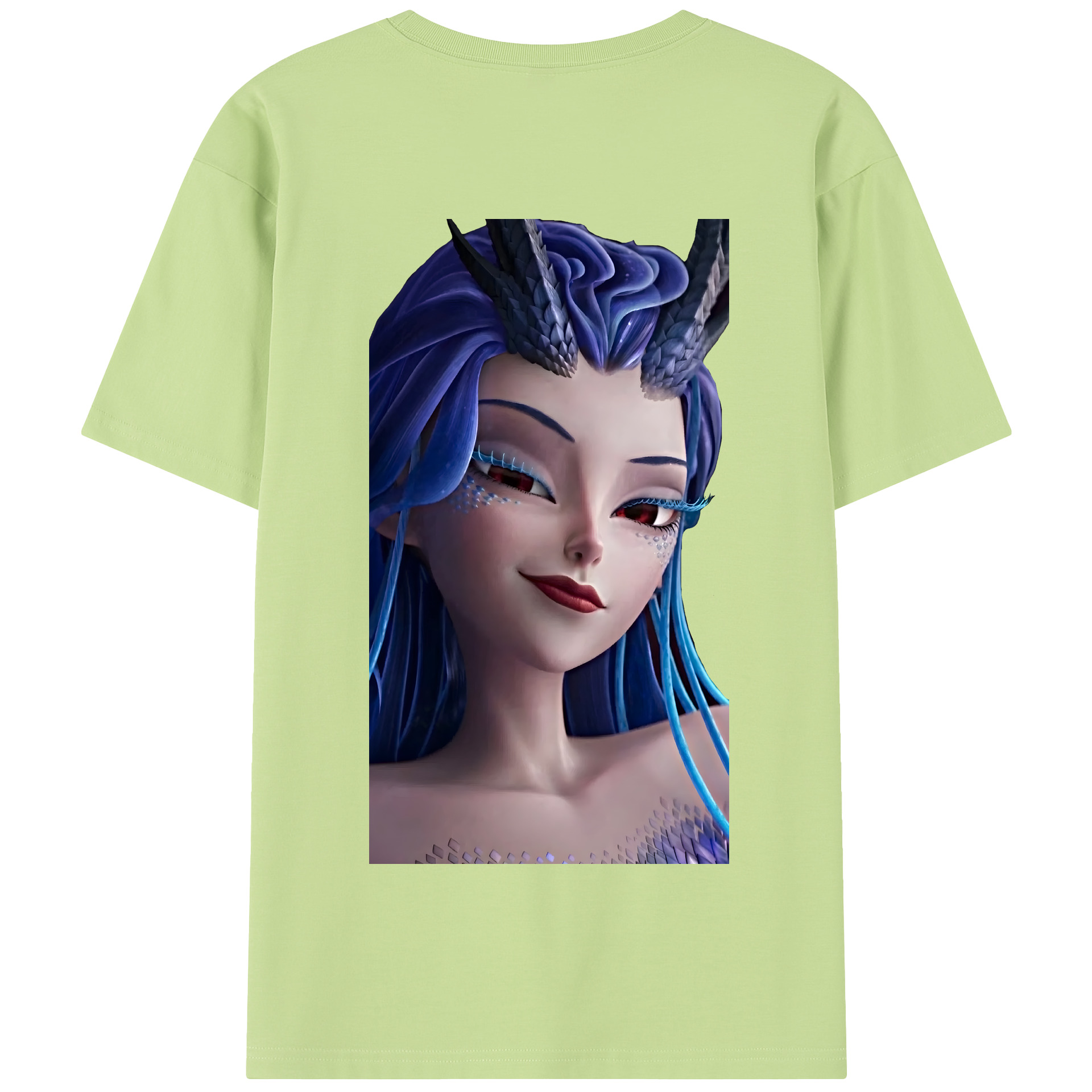 （画像用） Ne Zha 2 ナタ 魔童の大暴れ 綿100％半袖Tシャツ（背面プリント）